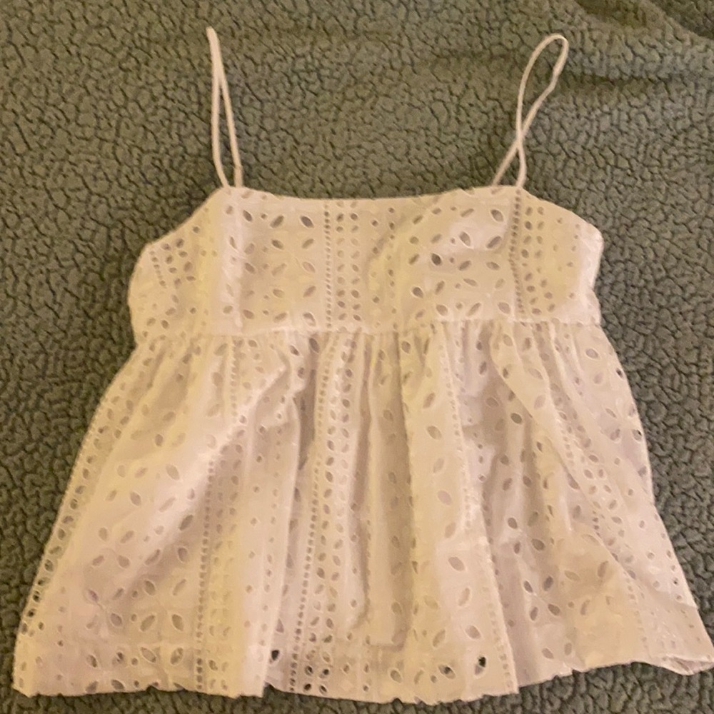 J Crew Eyelet Camisole Top
